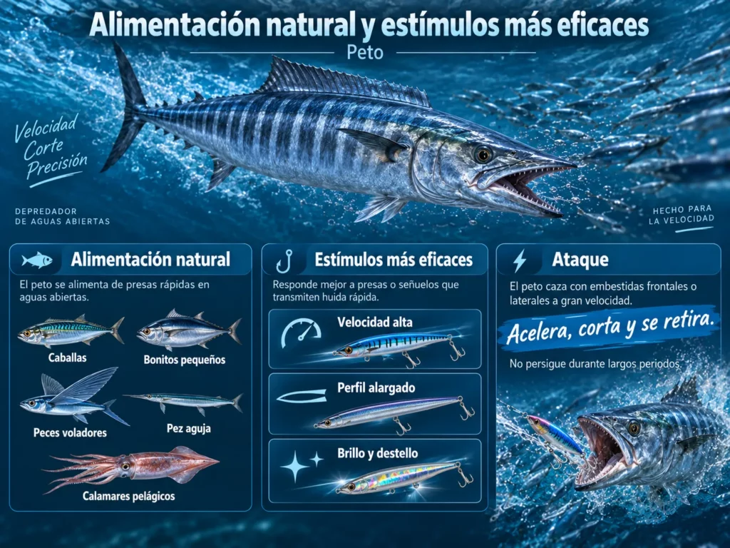 Infografía sobre la alimentación natural y los estímulos más eficaces para el peto
