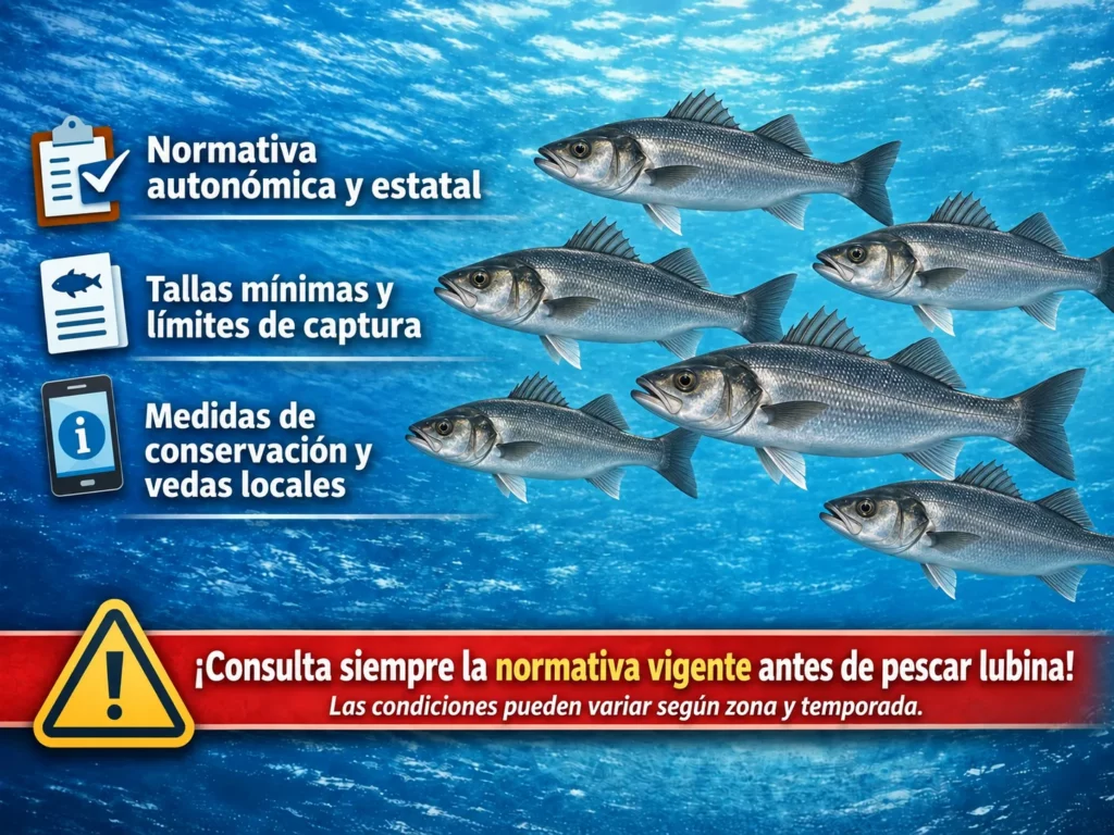 declaración de capturas de la lubina en pesca recreativa
