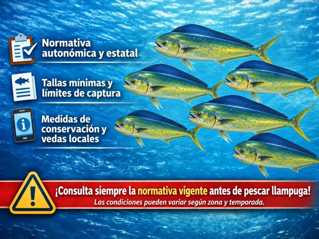 declaración de capturas de la lampuga en pesca recreativa