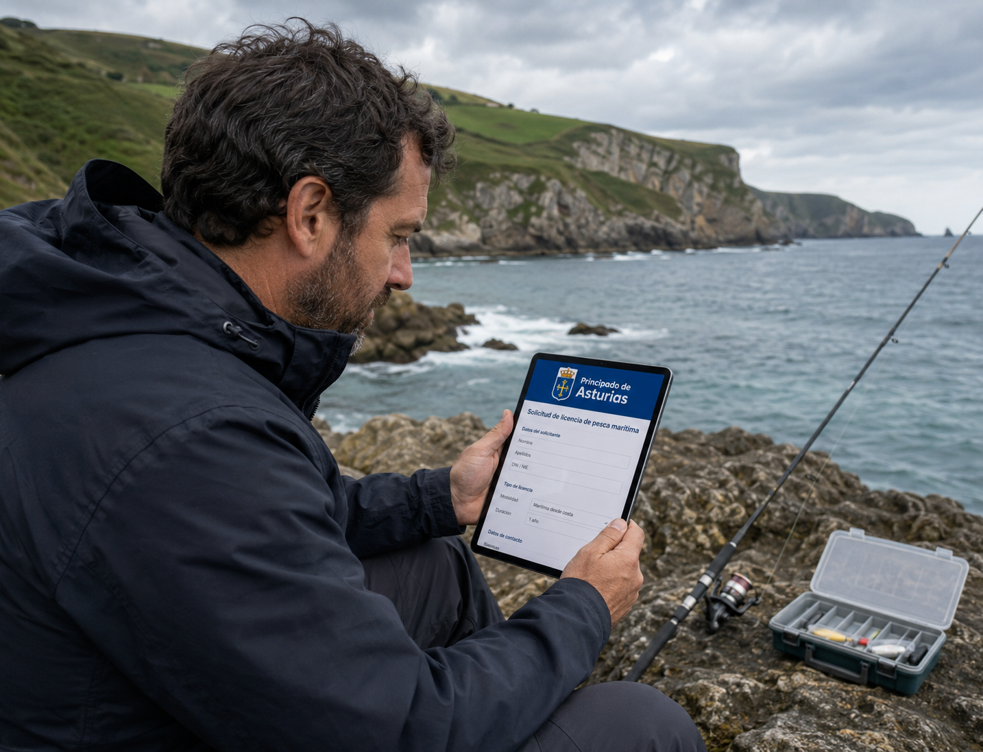 Licencia de pesca marítima en Asturias