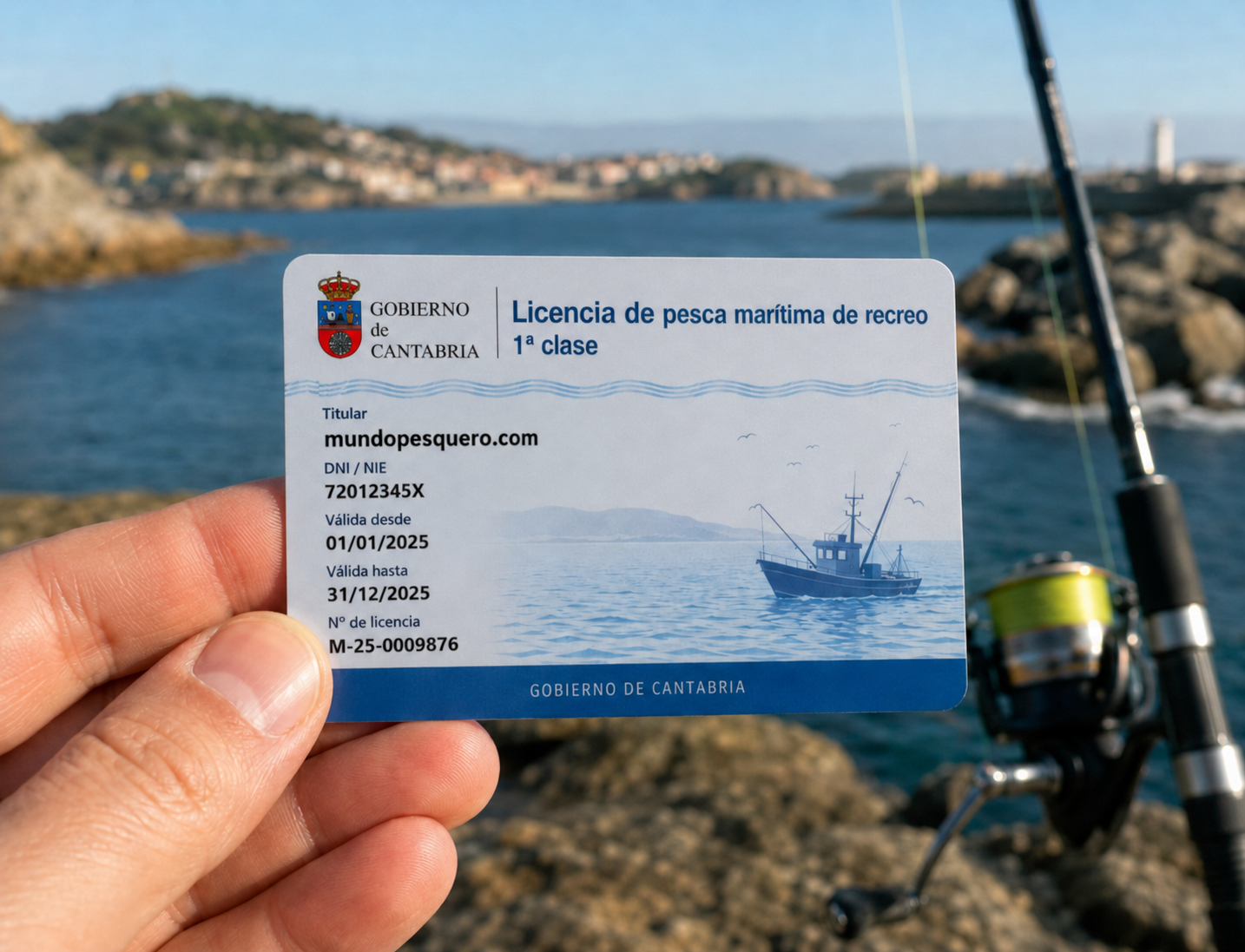 Licencia de pesca recreativa en Cantabria