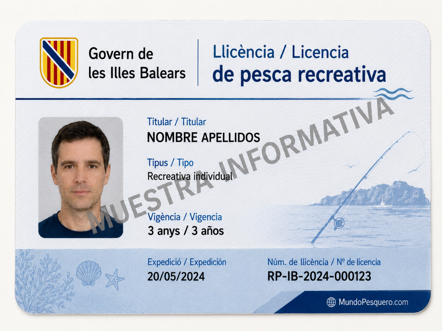 Licencia de pesca recreativa en Illes Balears
