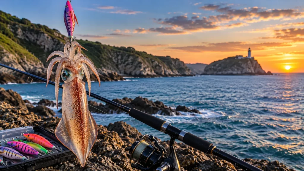 Normativa de pesca recreativa del calamar en Cantabria