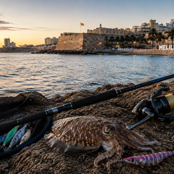 Normativa de pesca recreativa de sepia en Melilla