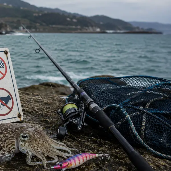 Principales restricciones para la pesca recreativa de sepia en el País Vasco