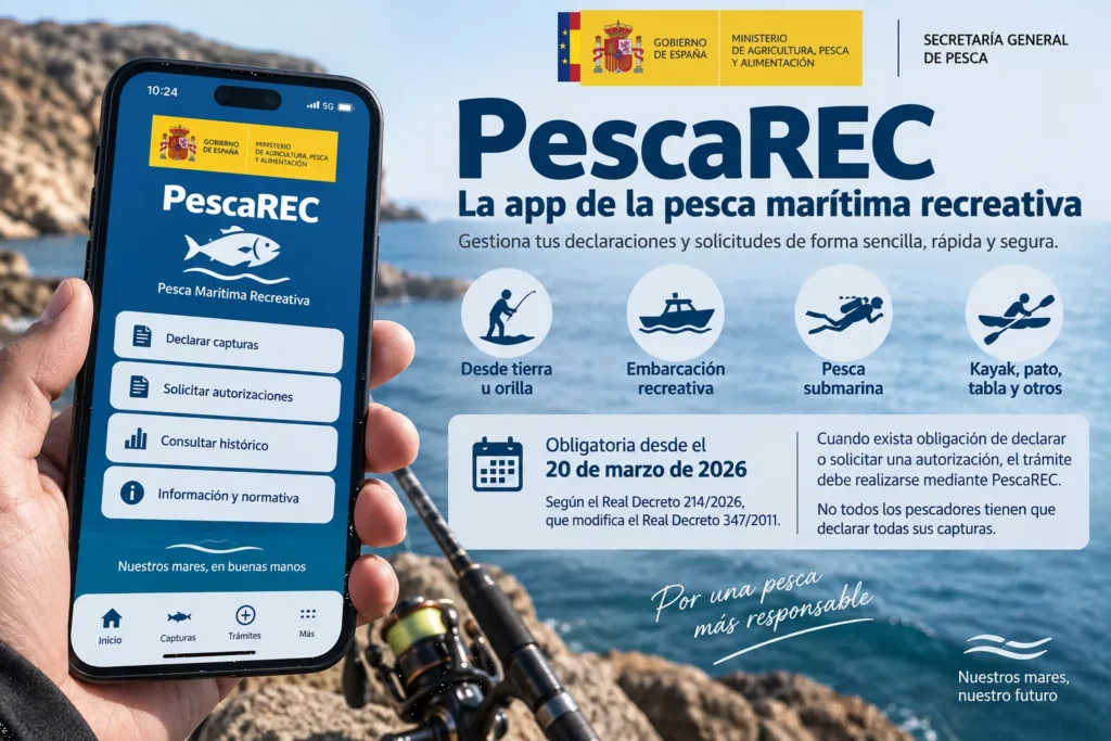 Qué es PescaREC y para qué sirve en pesca recreativa