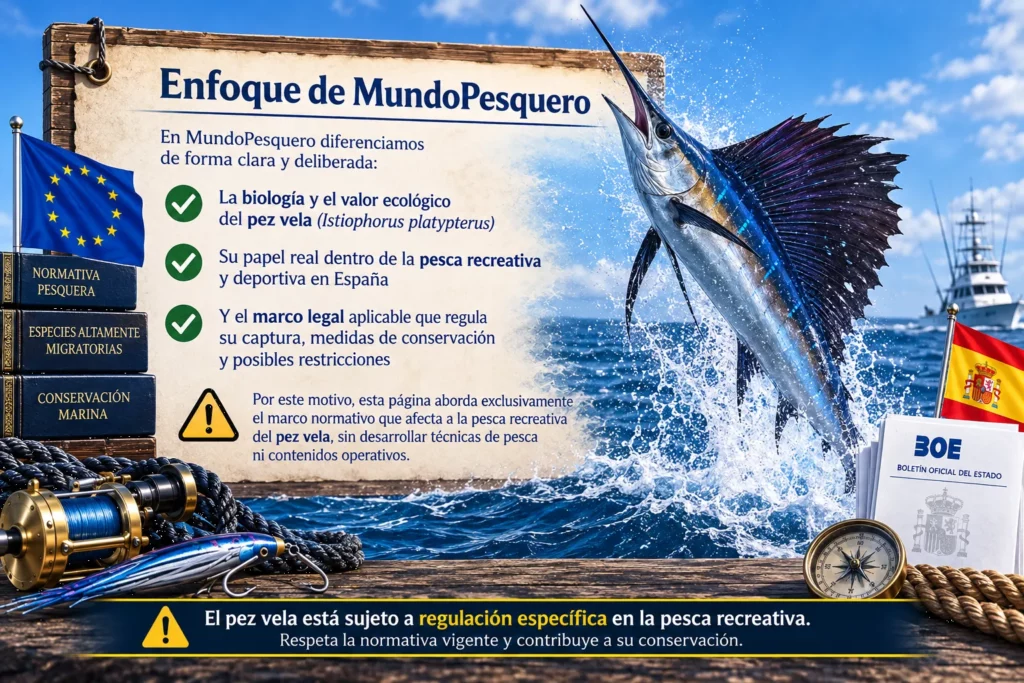 enfoque del pez vela por mundopesquero