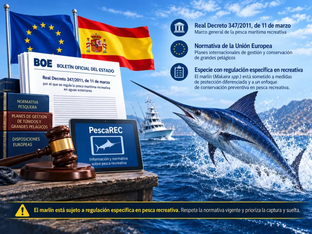 fuente normativa de la pesca recreativa del marlin